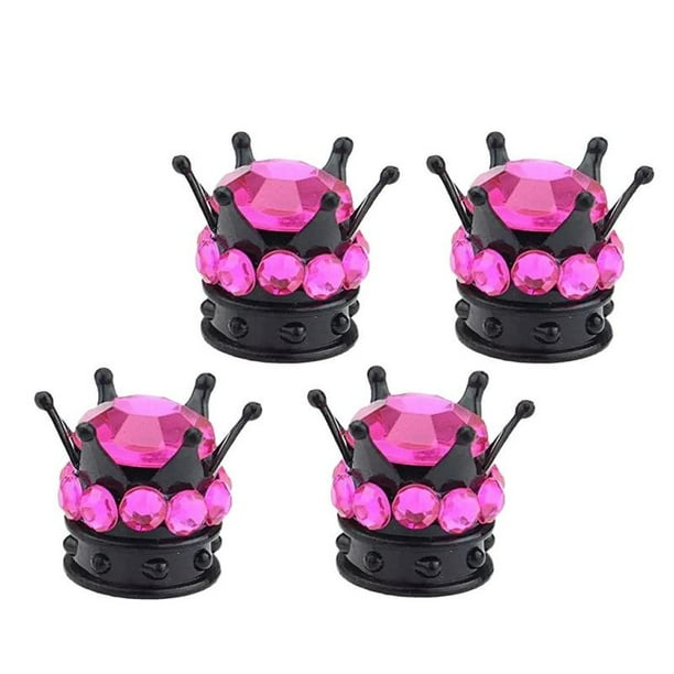 4x Chrome Silver kings Crown Tyre Tire Car Wheel Valve Stems Air Dust Cover Cap 4x Chrome Silver kings Crown Tyre Tire Car Wheel Valve Stems Air Dust Cover Cap